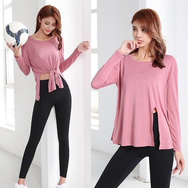 long sleeve shirts women yoga loose modal quick-dry sports t-shirts sportswear fitness crop bandage activewear overall outfit
long sleeve shirts women yoga loose modal quick-dry sports t-shirts sportswear fitness crop bandage activewear overall outfit