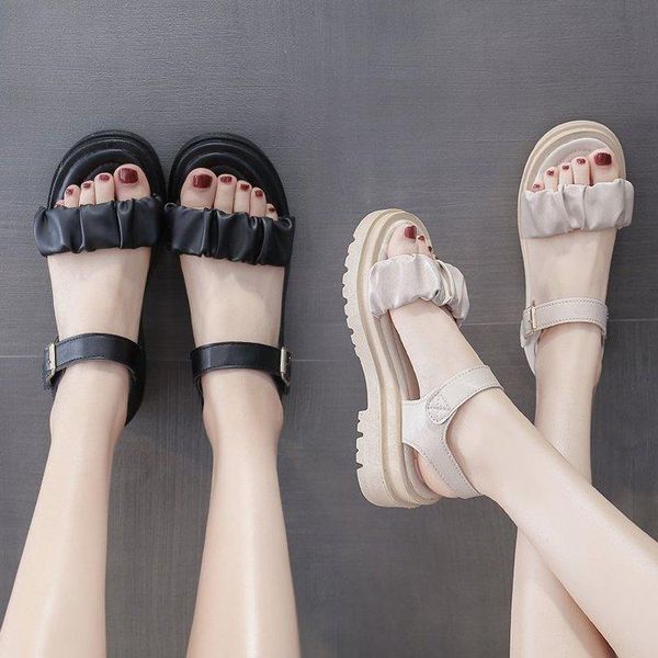 sandals fresh women's summer flat 2021 i soft bottom student minimalist roman shoes women, Black
sandals fresh women's summer flat 2021 i soft bottom student minimalist roman shoes women, Black