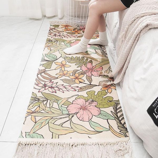nordic flower carpet tassel floor mat hand woven rugs doormat home decoration bedroom bedside non-slip living room area rug carpets
nordic flower carpet tassel floor mat hand woven rugs doormat home decoration bedroom bedside non-slip living room area rug carpets