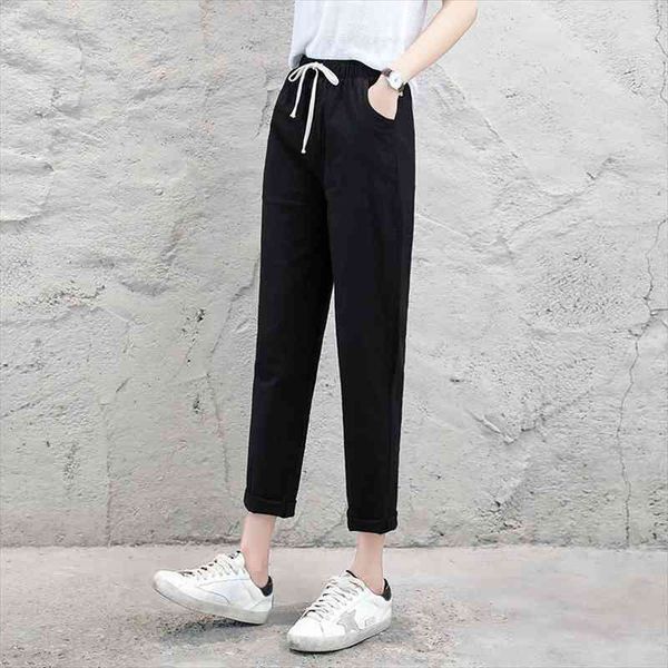 high waist elastic harem women capri casual ol cotton linen ankle length capris trouser pencil summer s xxl, Black;white
high waist elastic harem women capri casual ol cotton linen ankle length capris trouser pencil summer s xxl, Black;white
