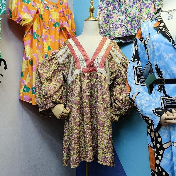 party dresses superaen embroidery summer v-neck lantern sleeve lace patchwork floral print a-line loose for women, White;black
party dresses superaen embroidery summer v-neck lantern sleeve lace patchwork floral print a-line loose for women, White;black
