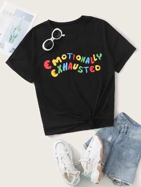 emotionally exhausted colorful printed t-shirt tumblr grunge black tee cute summer street wear 210518, White
emotionally exhausted colorful printed t-shirt tumblr grunge black tee cute summer street wear 210518, White