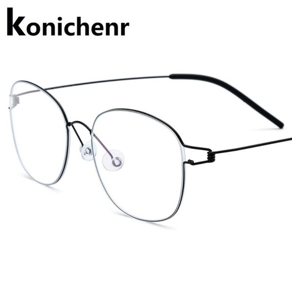 fashion sunglasses frames konichenr titanium glasses frame men ultralight myopia optical prescription eye women korean screwless eyewear, Black
fashion sunglasses frames konichenr titanium glasses frame men ultralight myopia optical prescription eye women korean screwless eyewear, Black