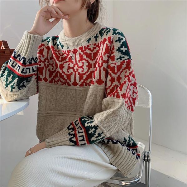 jxmyy national style retro big women wear loose-fitting hooded christmas lazy knit sweater in autumn and winter, White;black
jxmyy national style retro big women wear loose-fitting hooded christmas lazy knit sweater in autumn and winter, White;black