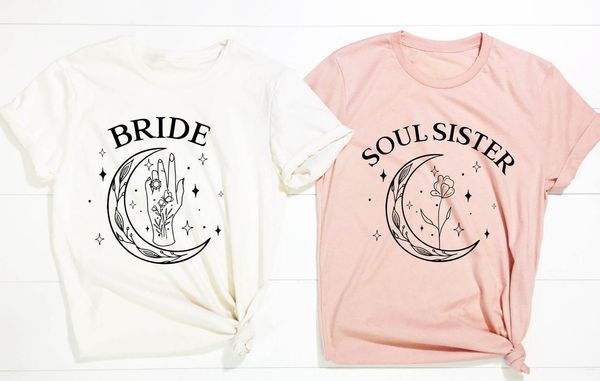 women's t-shirt boho bride soul sister bachelorette mystical t shirts bohemian gift vintage cute women fashion tees, White
women's t-shirt boho bride soul sister bachelorette mystical t shirts bohemian gift vintage cute women fashion tees, White