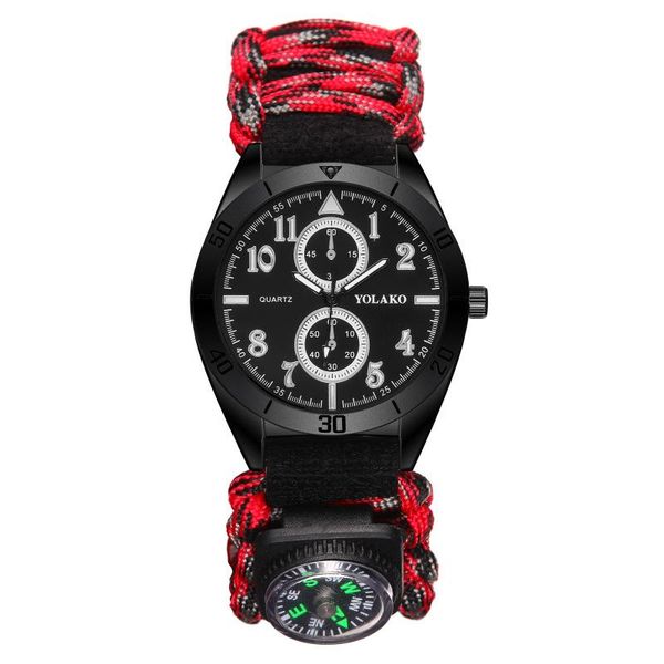wristwatches 2021 men's sports wrist watch camouflage strap quartz outdoor digital compass military mens watches, Slivery;brown
wristwatches 2021 men's sports wrist watch camouflage strap quartz outdoor digital compass military mens watches, Slivery;brown