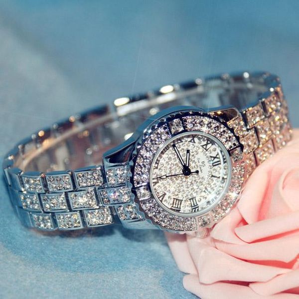 wristwatches arrival brand women steel band watch lady luxury jewelry diamond rhinestone bracelet full crystal bangle, Slivery;brown
wristwatches arrival brand women steel band watch lady luxury jewelry diamond rhinestone bracelet full crystal bangle, Slivery;brown