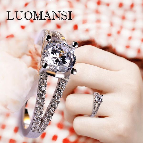 cluster rings luomansi 1ct zircon wedding ring luxury 925 sterling silver with diamond engagement jewelry, Golden;silver
cluster rings luomansi 1ct zircon wedding ring luxury 925 sterling silver with diamond engagement jewelry, Golden;silver