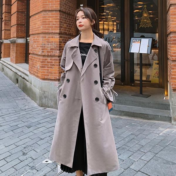 women's trench coats windbreaker long big size spring autumn ladies coat korean loose simplicity lapel double breasted cloak female k6, Tan;black
women's trench coats windbreaker long big size spring autumn ladies coat korean loose simplicity lapel double breasted cloak female k6, Tan;black