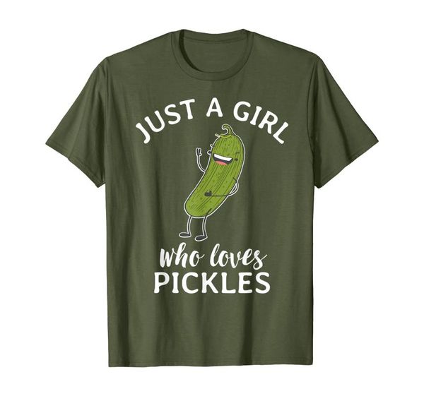 men's t-shirts just a girl who loves pickles t shirt pickle costume tee, White;black
men's t-shirts just a girl who loves pickles t shirt pickle costume tee, White;black