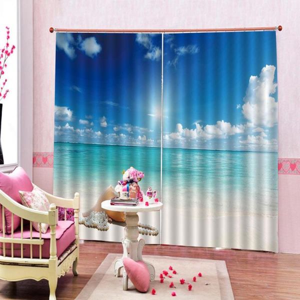curtain & drapes 3d luxury blackout window living room beach blue for bedroom
curtain & drapes 3d luxury blackout window living room beach blue for bedroom