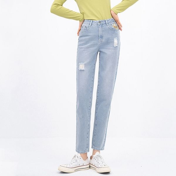 women's jeans inman, spring pants for girls, high waist, plain cotton, light, fair l7oy, Blue
women's jeans inman, spring pants for girls, high waist, plain cotton, light, fair l7oy, Blue
