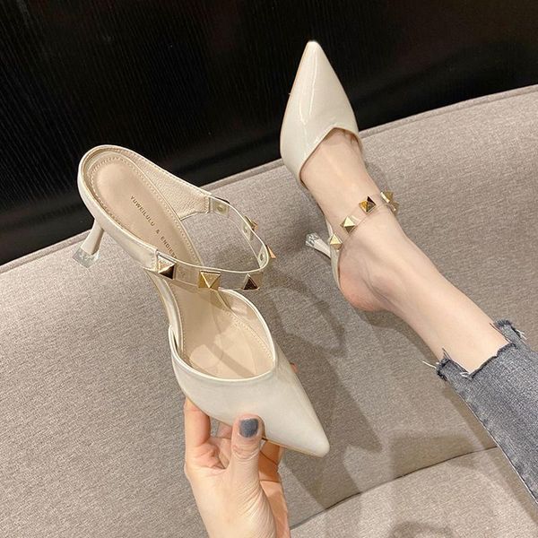 slippers women's leather length summer shoes outdoor pointed toe sheep suede womens slides, Black
slippers women's leather length summer shoes outdoor pointed toe sheep suede womens slides, Black