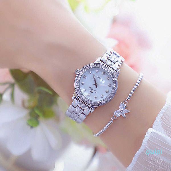 b. brand luxury clocks for women diamond white ladies quartz clock waterproof bracelet clock women's clock reloj mujer j0515, Slivery;brown
b. brand luxury clocks for women diamond white ladies quartz clock waterproof bracelet clock women's clock reloj mujer j0515, Slivery;brown