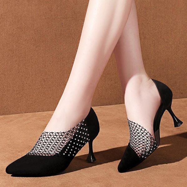 dress shoes sandals women's summer 2021 pointed high heels fashion hollow out color diamond show thin single, Black
dress shoes sandals women's summer 2021 pointed high heels fashion hollow out color diamond show thin single, Black