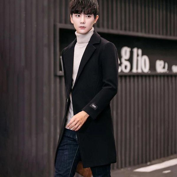 casual dresses coat men's korean version young wool slim fit medium and long windbreaker youth trend woolen, Black;gray
casual dresses coat men's korean version young wool slim fit medium and long windbreaker youth trend woolen, Black;gray