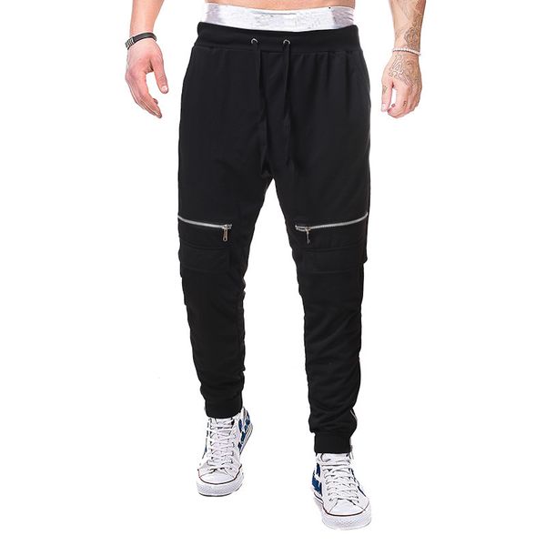 fashion boutique pants men's slim personalized sports hip hop fitness zipper decorative casual, Black
fashion boutique pants men's slim personalized sports hip hop fitness zipper decorative casual, Black