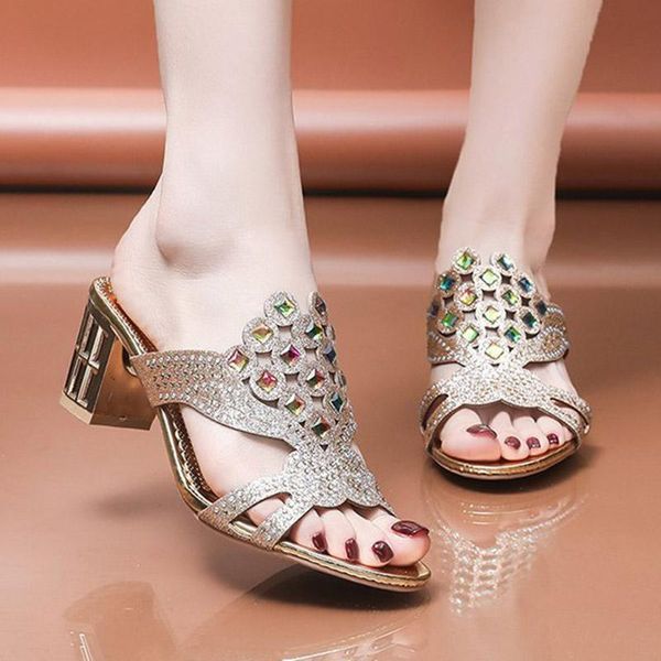 slippers big size 41 summer women rhinestone slipper high heels dress shoes open toe slides bling female zapatos mujer 9104c, Black
slippers big size 41 summer women rhinestone slipper high heels dress shoes open toe slides bling female zapatos mujer 9104c, Black