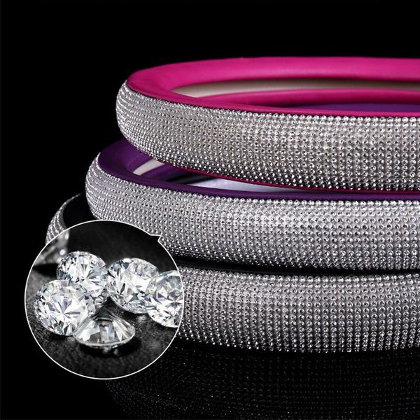 steering wheel covers fashion diamond pu leather cover bling rhinestones anti-slip sleeve car accessory
steering wheel covers fashion diamond pu leather cover bling rhinestones anti-slip sleeve car accessory