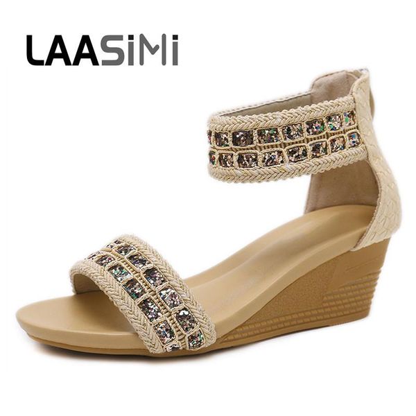 dress shoes laasimi women rhinestone sandals fashion summer wedge zip casual slip on single flat with shoe ladies, Black
dress shoes laasimi women rhinestone sandals fashion summer wedge zip casual slip on single flat with shoe ladies, Black