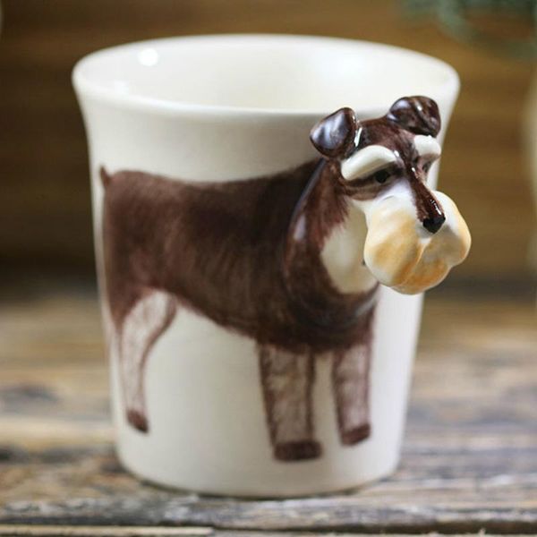 300ml schnauzer dog coffee cups and mugs 3d cartoon hand drawn animal mug creative tea milk ceramic cup novelty gifts
300ml schnauzer dog coffee cups and mugs 3d cartoon hand drawn animal mug creative tea milk ceramic cup novelty gifts
