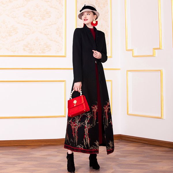 women's wool & blends women autumn winter coat female vintage embroidery black maxi long woolen coats plus size s- xxxl 748c
women's wool & blends women autumn winter coat female vintage embroidery black maxi long woolen coats plus size s- xxxl 748c