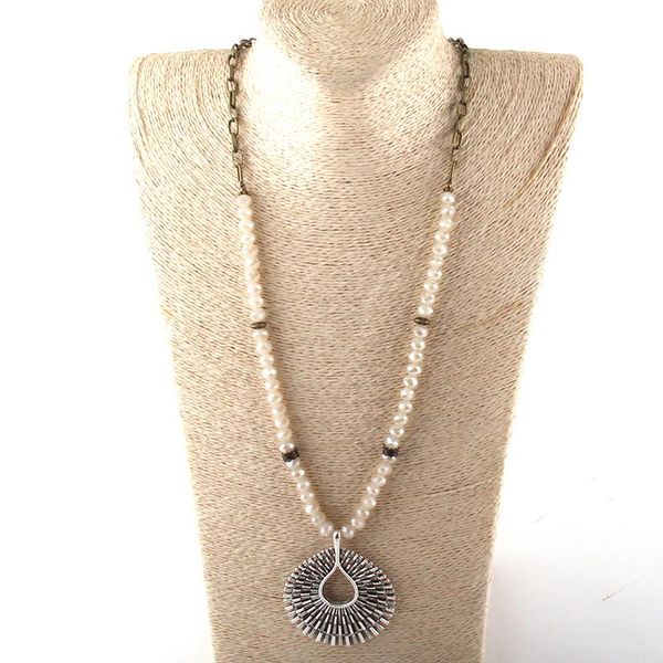 pendant necklaces fashion jewelry glass crystal long chain metal for women ethnic necklace, Silver
pendant necklaces fashion jewelry glass crystal long chain metal for women ethnic necklace, Silver