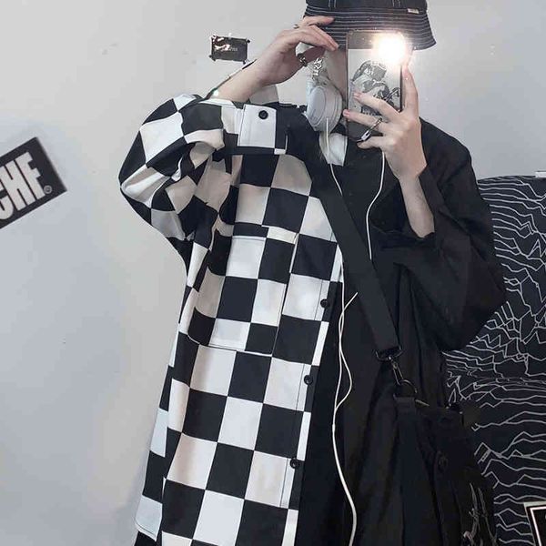 neploe japanes shirts harajuku women plaid blouses patchwork long sleeve shirt oversized streetwear blusas woman clothes 210422, White
neploe japanes shirts harajuku women plaid blouses patchwork long sleeve shirt oversized streetwear blusas woman clothes 210422, White