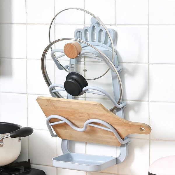 kitchen storage & organization 3 layers wall hanging pan lid shelf cutting board holder with drain tray thickened household tools
kitchen storage & organization 3 layers wall hanging pan lid shelf cutting board holder with drain tray thickened household tools