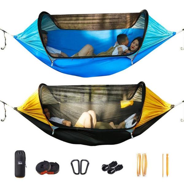 tents and shelters camping hammock with detachable mosquito net rain card tear-resistant nylon parachute double for 270*140cm
tents and shelters camping hammock with detachable mosquito net rain card tear-resistant nylon parachute double for 270*140cm