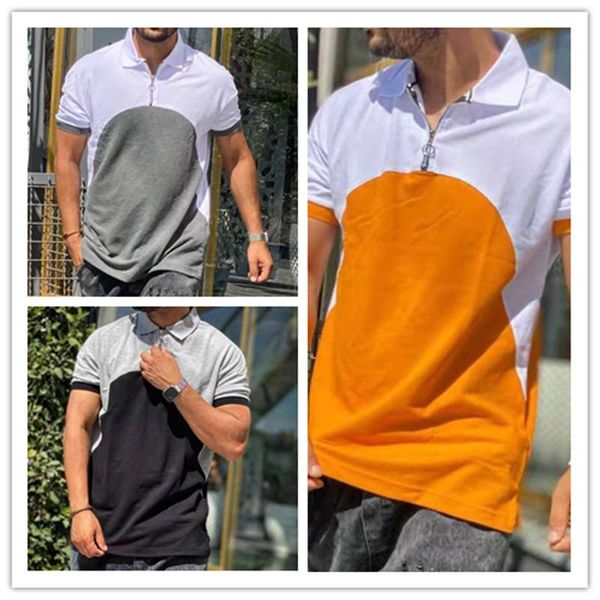 men's polos big horse shirts short sleeve turn-down collar homme summer quick dry splicing shirt, White;black
men's polos big horse shirts short sleeve turn-down collar homme summer quick dry splicing shirt, White;black