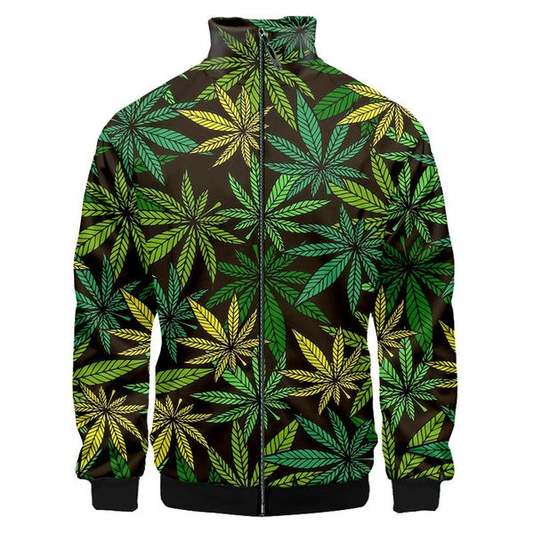 green leaves 3d print man stand collar zipper jackets harajuku casual fashion sweatshirt funny style male sports coat men's, Black;brown
green leaves 3d print man stand collar zipper jackets harajuku casual fashion sweatshirt funny style male sports coat men's, Black;brown
