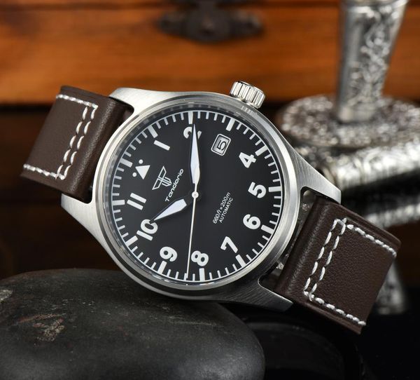 wristwatches andorio 39mm men mechanical watch 200m nh35 movement luminous sapphire glass automatic wristwatch, Slivery;brown
wristwatches andorio 39mm men mechanical watch 200m nh35 movement luminous sapphire glass automatic wristwatch, Slivery;brown
