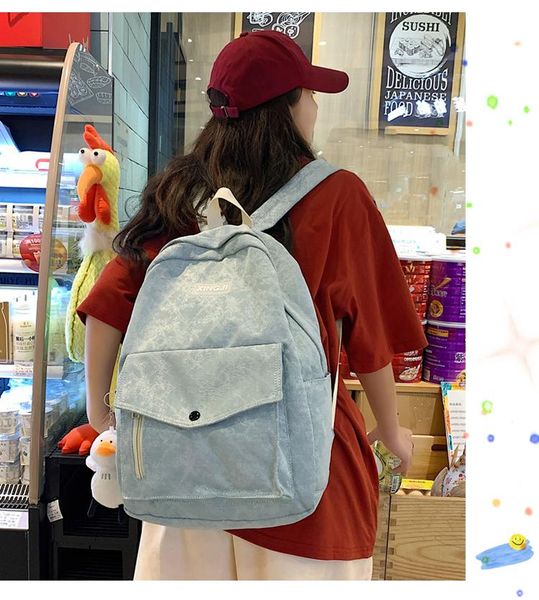 backpack 3666 student simple large-capacity japanese school bag female summer original niche college style
backpack 3666 student simple large-capacity japanese school bag female summer original niche college style