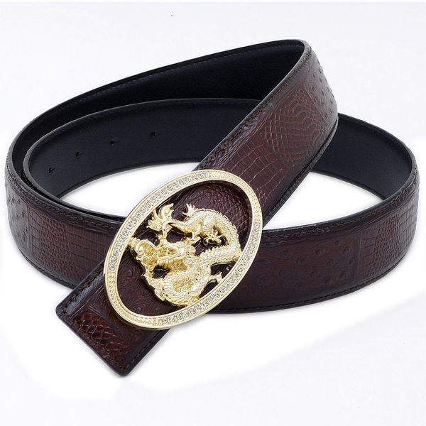dragon head men's belt inlaid with zinc alloy dragon buckle crocodile pattern business leather casual jeans, Black;brown
dragon head men's belt inlaid with zinc alloy dragon buckle crocodile pattern business leather casual jeans, Black;brown