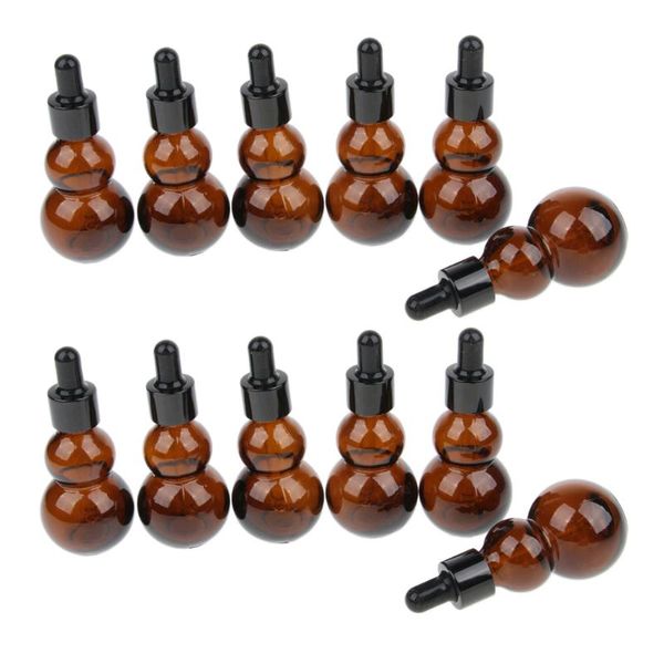 12pcs gourd shaped glass refillable empty dropper bottles essential oil cosmetic makeup perfume container vials amber color storage & jars
12pcs gourd shaped glass refillable empty dropper bottles essential oil cosmetic makeup perfume container vials amber color storage & jars