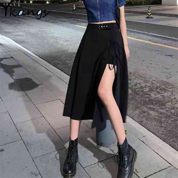 belt high waist black skirts women summer lace up irregular saia vintage harajuku punk for girls long skirt shorts 210421
belt high waist black skirts women summer lace up irregular saia vintage harajuku punk for girls long skirt shorts 210421