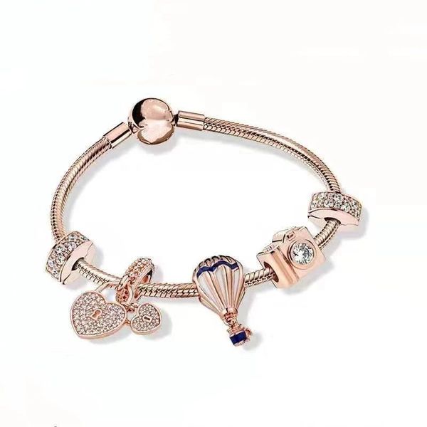fashion new pandora style charm bracelet hashion bead bracelet jewelry inlaid rose gold diy pendant bracelet girls wedding gift box, Black
fashion new pandora style charm bracelet hashion bead bracelet jewelry inlaid rose gold diy pendant bracelet girls wedding gift box, Black