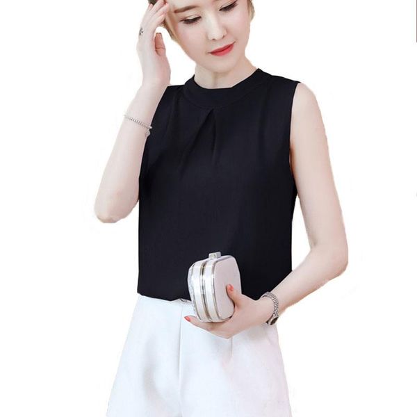 women's blouses & shirts volocean women blouse 2021 fashion sleeveless blusas chiffon office summer print female clothing, White
women's blouses & shirts volocean women blouse 2021 fashion sleeveless blusas chiffon office summer print female clothing, White