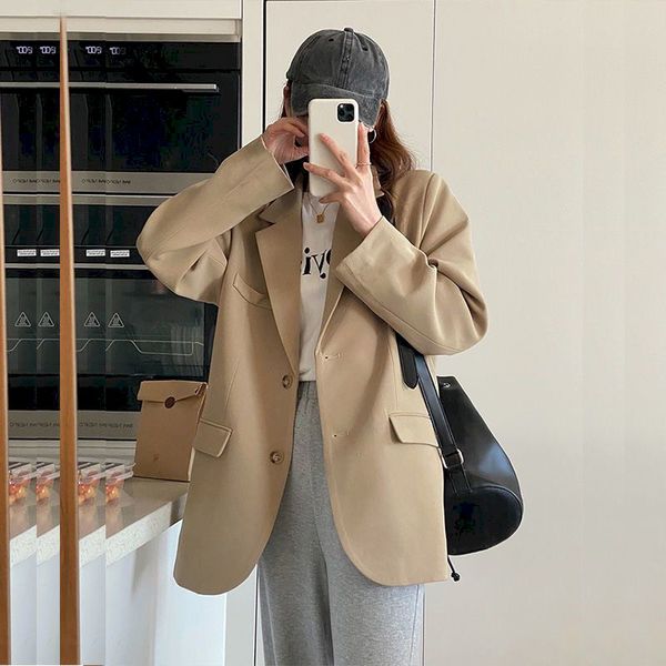 blazer women new 2021 spring autumn womens blazers poets jaets fashionable vintage oversize elegant office lady coat, Black
blazer women new 2021 spring autumn womens blazers poets jaets fashionable vintage oversize elegant office lady coat, Black