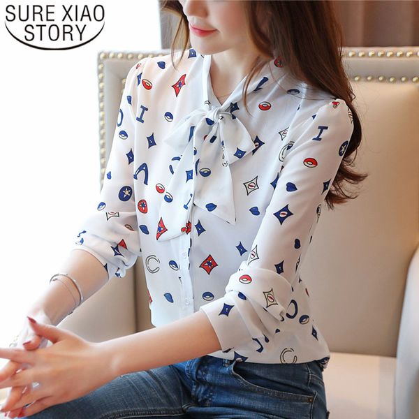 elegant and blouses autumn fashion office lady shirts long sleeve bow women clothing casual printed 6380 50 210415, White
elegant and blouses autumn fashion office lady shirts long sleeve bow women clothing casual printed 6380 50 210415, White