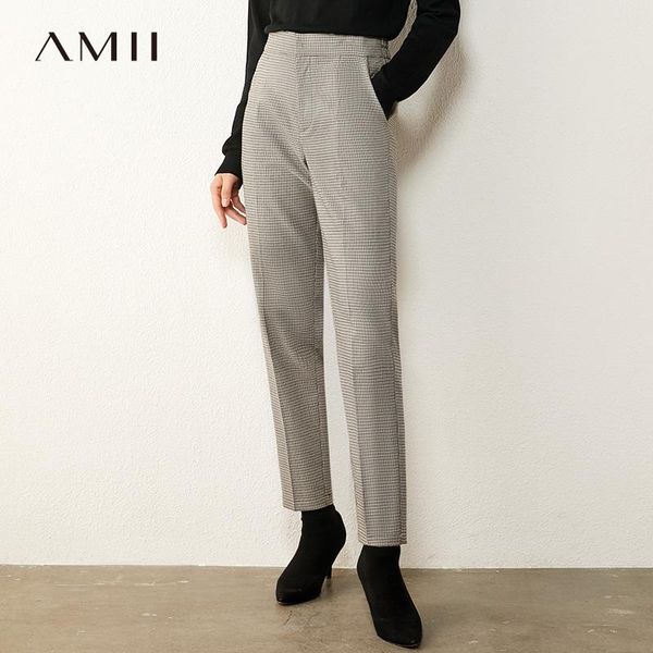 women's pants & capris amii minimalism autumn vintage fashion high wasit plaid straight ankel-length female trousers 12070441, Black;white
women's pants & capris amii minimalism autumn vintage fashion high wasit plaid straight ankel-length female trousers 12070441, Black;white