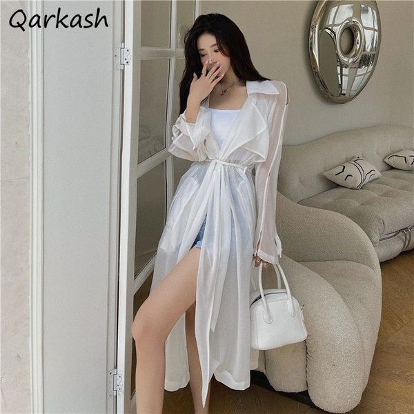 women's jackets basic women thin stylish summer long style sun-proof female solid loose streetwear all-match tunic causal ins outerwear, Black;brown
women's jackets basic women thin stylish summer long style sun-proof female solid loose streetwear all-match tunic causal ins outerwear, Black;brown