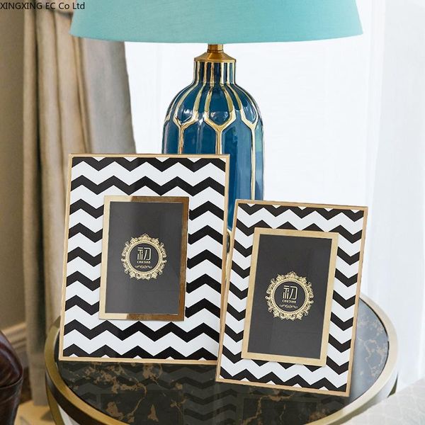 frames modern simple po frame creative 6-inch picture ornaments handicraft european black and white striped decorations
frames modern simple po frame creative 6-inch picture ornaments handicraft european black and white striped decorations