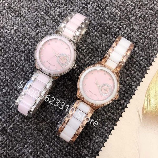 wristwatches luxury women camellia ceramic watches cz quartz crystal wrist watch female flower clock romantic pink mother-of-pearl dial, Slivery;brown
wristwatches luxury women camellia ceramic watches cz quartz crystal wrist watch female flower clock romantic pink mother-of-pearl dial, Slivery;brown