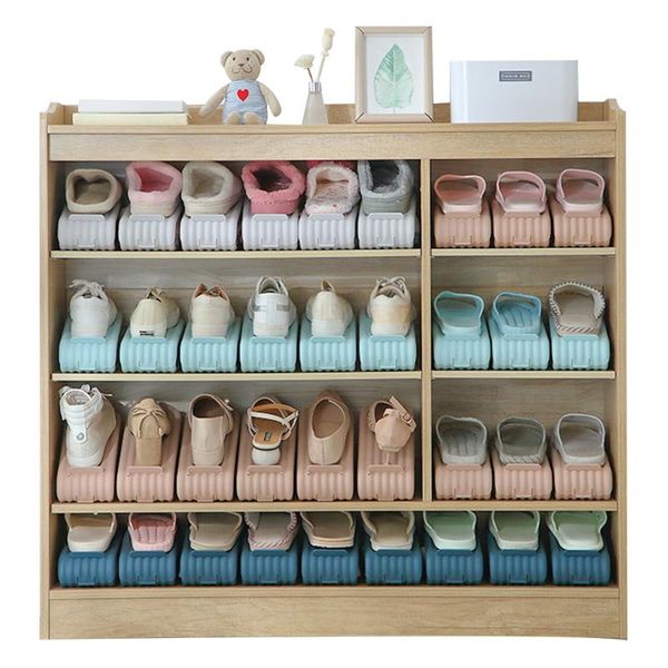 shoe slots organizer adjustable double layer holder for home closet space saving clothing & wardrobe storage
shoe slots organizer adjustable double layer holder for home closet space saving clothing & wardrobe storage