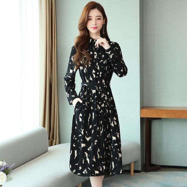 casual dresses 2021 vintage black chiffon midi autumn winter 2xl plus size print long sleeve dress elegant women bodycon party vestidos, Black;gray
casual dresses 2021 vintage black chiffon midi autumn winter 2xl plus size print long sleeve dress elegant women bodycon party vestidos, Black;gray