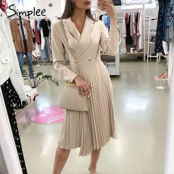 casual dresses simplee elegant pleated women office dress solid breasted ladies blazer autumn winter long sleeve chic female party bkg8, Black;gray
casual dresses simplee elegant pleated women office dress solid breasted ladies blazer autumn winter long sleeve chic female party bkg8, Black;gray