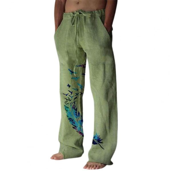 men's pants breathable streetwear loose bird pattern straight trousers for party, Black
men's pants breathable streetwear loose bird pattern straight trousers for party, Black