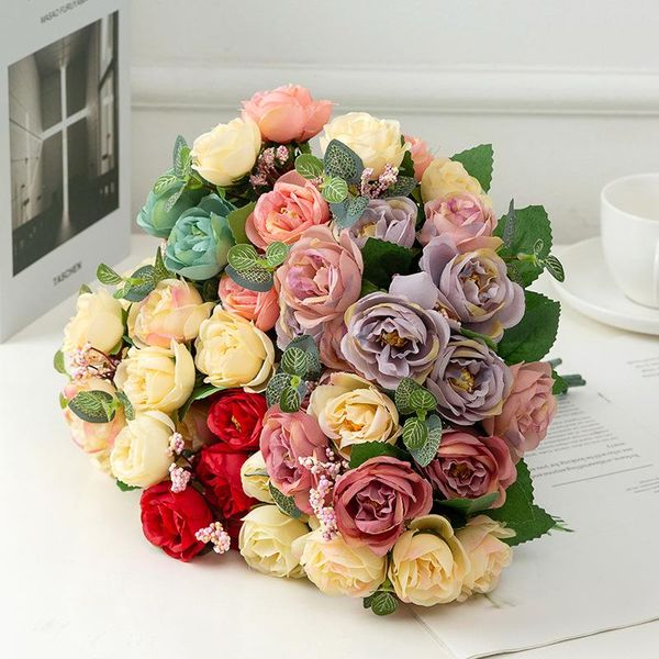 decorative flowers & wreaths 32cm rose pink silk peony artificial bouquet 5 big head and 4 bud fake for home wedding decoration indoor
decorative flowers & wreaths 32cm rose pink silk peony artificial bouquet 5 big head and 4 bud fake for home wedding decoration indoor